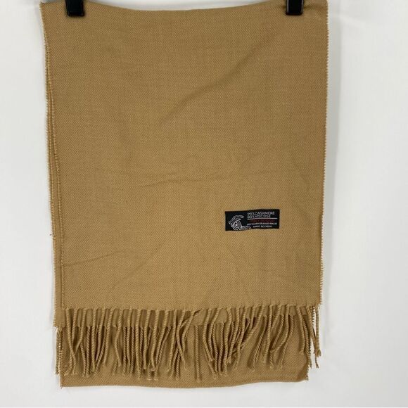 Cashmere Blend Scarf Tan - Picture 2 of 3